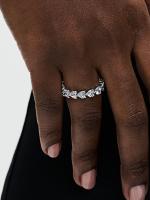 Pandora - Anillo de corazones transparentes - Plata de ley - details 0