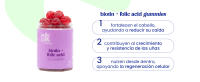 Jelly Pills Gominolas de Biotina 10.000 mcg con 520mcg Ácido Fólico y Zinc - 60 Gummies Veganas - Sin Azúcares Añadidos - Sabor Frambuesa Natural - details 1