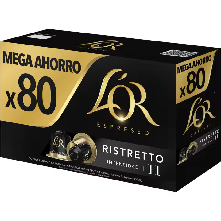 L'OR Espresso Cápsulas de Café Ristretto | Intensidad 11 | 80 Cápsulas Compatibles - 1