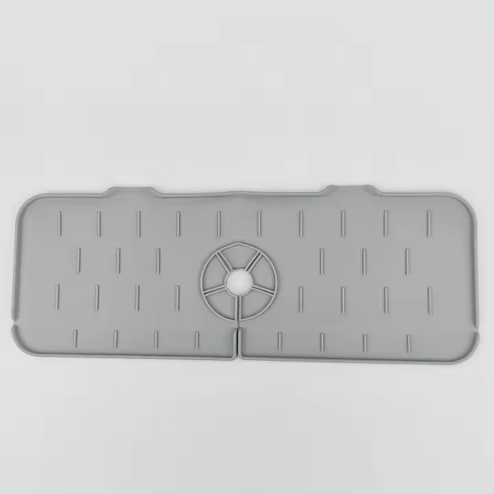 Alfombrilla De Fregadero Ecológica De Silicona Protector De Encimera Absorbente Para Grifo Y Drenaje De Cocina Accesorio Para El Hogar - 1