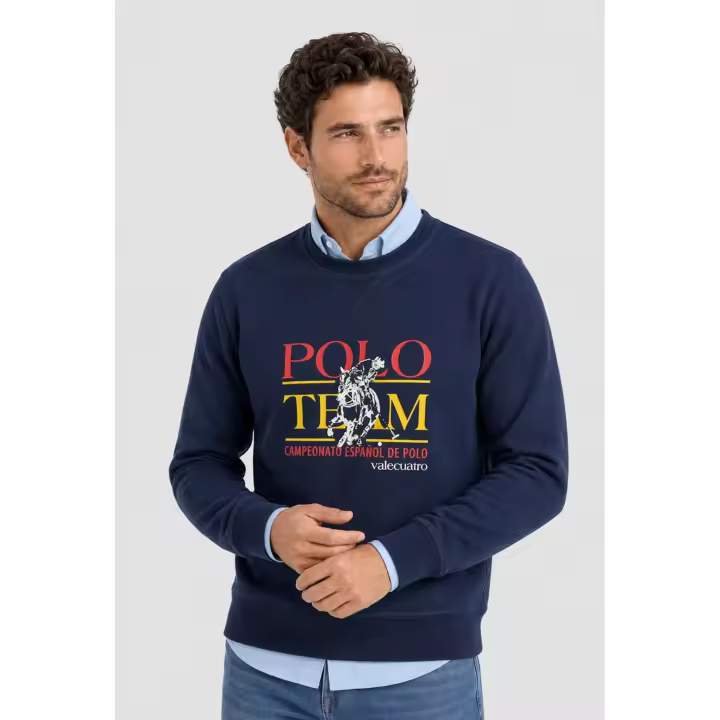 Sudadera Valecuatro España Polo azul marino - 1