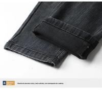 Nuevos Jeans De Invierno Para Hombre Cálidos Con Fleece Pantalones Casuales De Algodón Elásticos Estilo Recto Moda Con Cierre De Cremallera - details 14