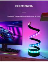 Lámpara De Escritorio RGB LED Blanco Luz Nocturna USB Dimmer Espiral Serpiente Lectura Luz De Escritorio Decoración Dormitorio Botón De Encendido Y Apagado - details 13