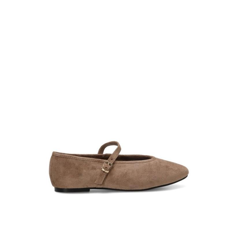 Bailarina Etika - Mujer - Suela Plana - Modelo 63310 - Color Taupe