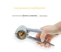 Aguja De Maní Multifuncional De Aleación De Aluminio Desenfrenador De Frutas Y Verduras Herramienta Ecológica Para Abierta Nueces Almendra Pecan Y Nuez - details 0