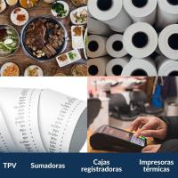 Madrid Gadget Store - Pack 5x Rollos de Papel Térmico sin BPA 80x80x12 mm para TPV, Compatibles con Todas las Impresoras Térmicas, Cajas Registradoras, Tickets, Mandril Color Blanco, Sin Bisphenol. Libre BPA - details 4