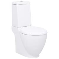 vidaXL Inodoro de Suelo con Cisterna de Cerámica Váter WC Retrete Baño Color Blanco, Negro, y mas - details 0