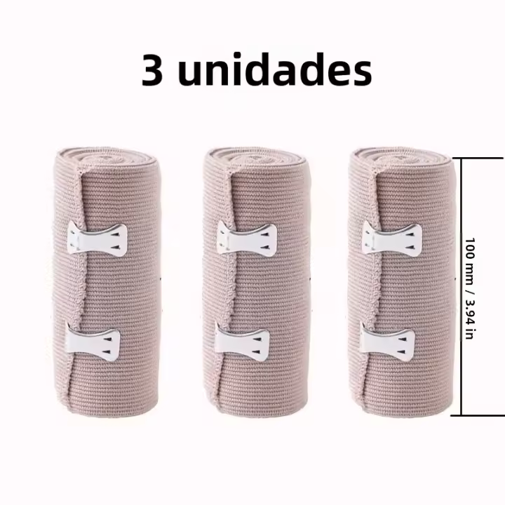 3/4 Pack De Banda Elástica Ajustable Universal Para Muñeca Rodilla Pierna Y Pies Tamaño Extendible Hasta 177.77 Pulgadas Poliéster Soporte De Compresión - 1