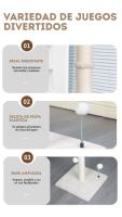PETOO,Poste rascador XXL para gatos 40x40x83 cm – Rascador resistente con base estable, ideal para arañar, estirarse y cuidar las uñas de tu gato - details 7