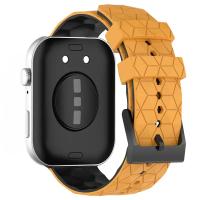 Correa De Deporte De Silicona Suave De Dos Tonos Para Huawei Watch Fit 3 Con Patrón De Fútbol Tamaño 20cm Unisex - details 17
