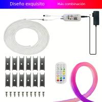 Tira De Luz LED Neón 3/5m Inteligente WIFI APP RGB 16 Colores Impermeable Flexible Compatible Con Alexa Para Decoración De Habitación - details 7