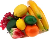Decoración De Frutas Artificiales 10/11 PCS Banana Grape Lemon Kiwi Orange Apple Peach Strawberries Para El Hogar Material PE - details 8