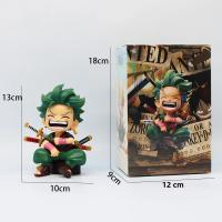 Figura De Anime 13cm One Piece Monkey D Luffy Roronoa Zoro Juguete Kawaii Q Figural Nendoroid Decoración De Coche PVC Regalo - details 5