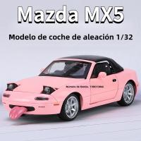 Modelo De Coche De Aleación MX5 a Escala 1/32 Simulación Alta Con Lengüeta Ruedas Que Pueden Girar Vehículo De Juguete De Metal Para Adultos Regalos - details 0