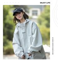 Chaqueta De Senderismo Impermeable Para Mujer Chaqueta Deportiva a Prueba De Viento Con Capucha Chaqueta De Rodeo Y Corrida Al Aire Libre - details 3