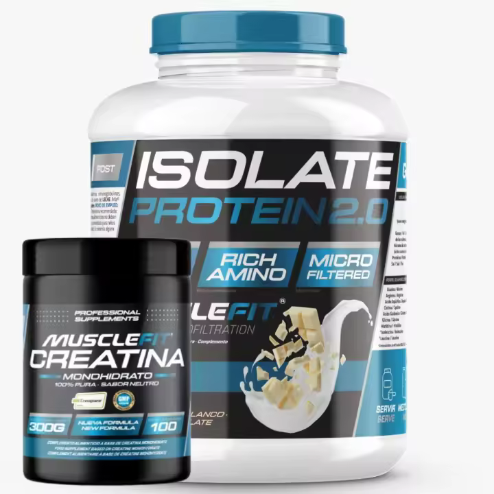 Pack Isolate 2kg + Creatina Creapure 300g - MuscleFit│MUSCLECULT│ - 1