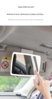 Espejo De Maquillaje Recargable Con Sensor Táctil Para Coche Pantalla Grande Espejo De Vestíbulo Para Automóvil - details 4
