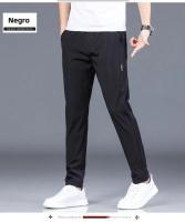 Pantalones Casuales Para Hombre De Seda Helada 2025 Verano Nuevos Negro Gris Delgados Negocios Casual Pantalones Rectos Elásticos Transpirables Para Exteriores - details 12