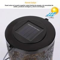 Lámpara Solar Colgante Vintage De Metal Impermeable Para Exterior Decorativa De Árbol Para Jardín Patio Luces De Jardín - details 3
