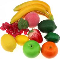 Decoración De Frutas Artificiales 10/11 PCS Banana Grape Lemon Kiwi Orange Apple Peach Strawberries Para El Hogar Material PE - details 9
