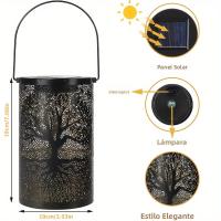 Lámpara Solar Colgante Vintage De Metal Impermeable Para Exterior Decorativa De Árbol Para Jardín Patio Luces De Jardín - details 2
