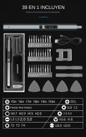Set De Destornillador Eléctrico Inalámbrico 12/39/50 En 1 Herramienta De Reparación Magnética Con Carga Rápida Para DIY En Casa - details 3