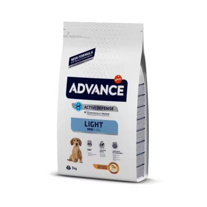 Advance Mini Light para Perros Adultos de Razas Pequeñas con Sobrepeso - Rico en Pollo - 1