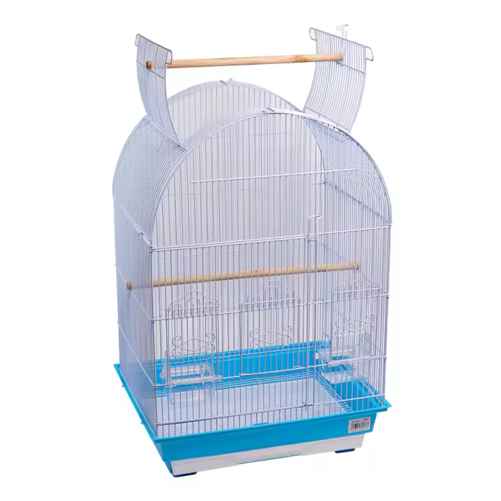 Jaula SMELL & SMILE para Pájaros con Comedero y Palos - 1