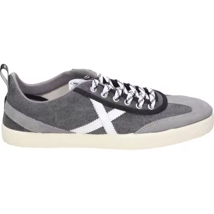MUNICH | Zapatillas Munich Volata 86 para Hombre – Lonas en Color Gris con Detalles en Blanco – Sneakers con Cordones – Loneta Casual – Versátiles – Cómodas – Tendencia – Modelo 8161086 - 1