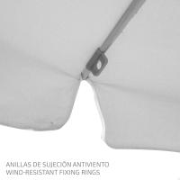 Aktive - Sombrilla de playa, gris plateado, D220 cm, mástil acero 28/32 mm, tejido nylon, protección UV50, 10 varillas, incluye funda de transporte, sombrillas de playa plegables - details 5