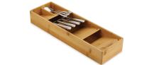 Tienda de cajones Joseph Joseph ™ Bambú, organizador compacto para cubiertos, diseño apilado, natural. - details 0