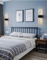 Lámpara De Pared LED Moderna Nórdica En Acrílico Lámpara De Sobremesa Para Dormitorio Y Sala De Estar 27cm 6W 85-265V Color Negro Oro Plateado - details 12