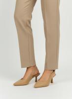 Calzados soraia, Zapatos de Salón Destalonados Minimalistas de Punta Fina para Mujer con Tacón Bajo (Kitten Heel), Correa Trasera Ajustable y Acabado Suave - Elegantes para Oficina y Fiesta - details 5