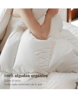 Relleno Nórdico Pluma Pato 250 Gr/m2 Eider - calidad excelsa 90% plumón pato blanco de máxima calidad y 10% pluma de pato, Color Blanco para Cama 90cm 105cm 135cm 150cm 180cm - details 4