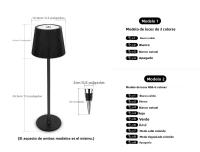 Lámpara De Mesa LED Neón Flamenco USB Regulable 3 Colores/RGB Para Dormitorio Estudio Luz De Vino Incluida Sin Pilas - details 5