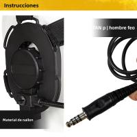 Auricular Táctico ABBREE Para Walkie Talkie U94-PTT Compatible Con Baofeng UV-5R AR-152 UV-32 Radio De Doble Vía Para Exteriores Y Campo - details 1