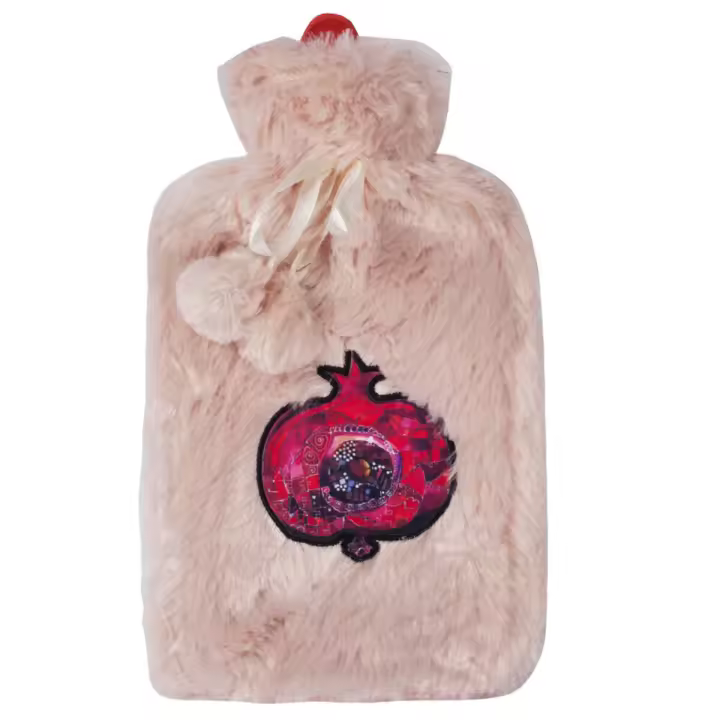 Biggdesign Bolsa de Agua Caliente Pomegranate 2L funda de felpa rosa - 1