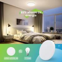 Lámpara De Techo LED Minimalista Redonda Para Ahorro De Energía 18/24/36/48W Luz De Vivienda Para Sala De Estar Corredor Estilo Moderno Color Blanco - details 3
