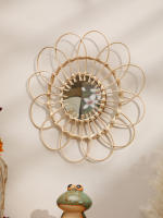 Espejo De Pared Hecho a Mano Con Diseño De Girasol Decoración Artística Para Dormitorio Y Sala De Estar Regalo Aesthetic - details 2