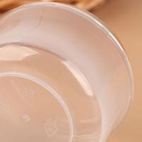 10 Sets De Copas De Pastel Transparentes Resistentes a Altas Temperaturas Con Tapa Para Hornear Y Postres Japoneses - details 13