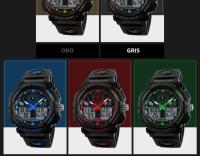 Reloj Deportivo SKMEI 1270 Para Hombre Con Cronógrafo Digital Doble Resistente Al Agua 50M Pantalla De La Semana Reloj De Pulsera Masculino - details 3