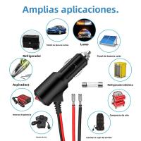 Cable De Extensión Para Encendedor De Coche Timeproof Con Botón De Encendido Y Apagado Correa De Suministro De Energía Universal Accesorios Para Coche - details 0