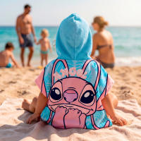 Stitch - Set de playa infantil, cubo de playa con pala y rastrillo, poncho infantil Stitch , juguete de playa, a partir de 18 meses, moldes de arena - details 5