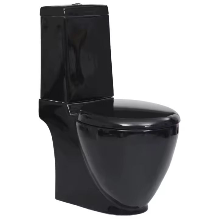 vidaXL Inodoro de Suelo con Cisterna de Cerámica Váter WC Retrete Baño Color Blanco, Negro, y mas - 1
