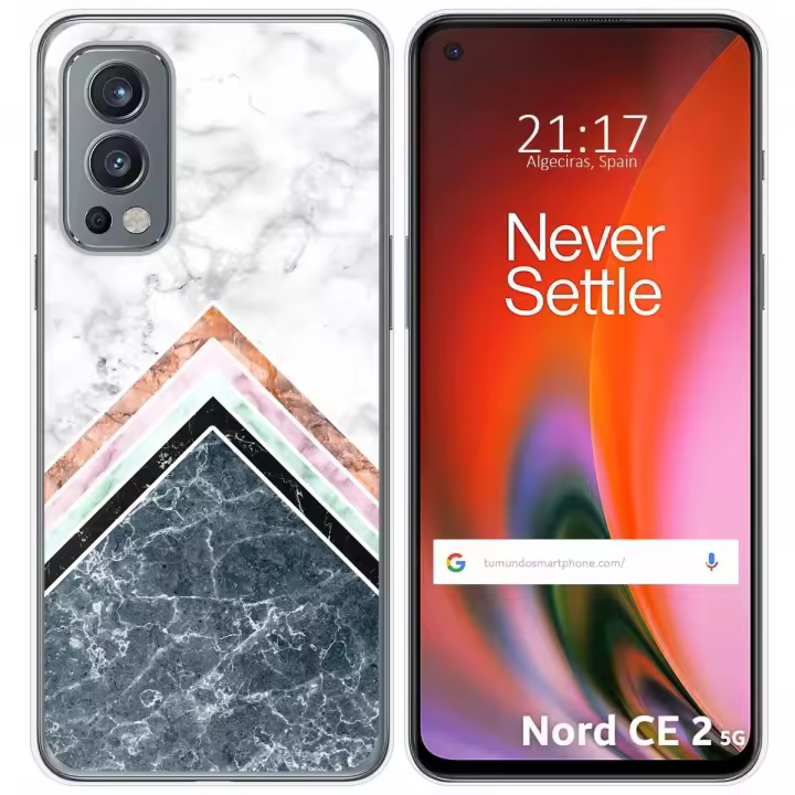 Funda Silicona para OnePlus Nord 2 5G diseño Mármol 05 Dibujos - 1