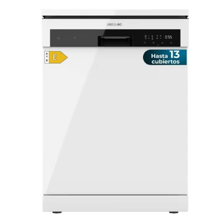 Cecotec Lavavajillas Independiente de 60 cm Bolero Aguazero 6100 E. 1850W, 13 Cubiertos, 6 Programas, Función Dry+, Media Carga - 1