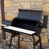 Aktive - Barbacoa de carbón con termómetro, metal, 116x61x106 cm, con sistema de ventilación y chimenea, 2 ruedas, fácil transporte, de exterior, para terraza, para balcón, bowl para líquidos, Bbq - details 2