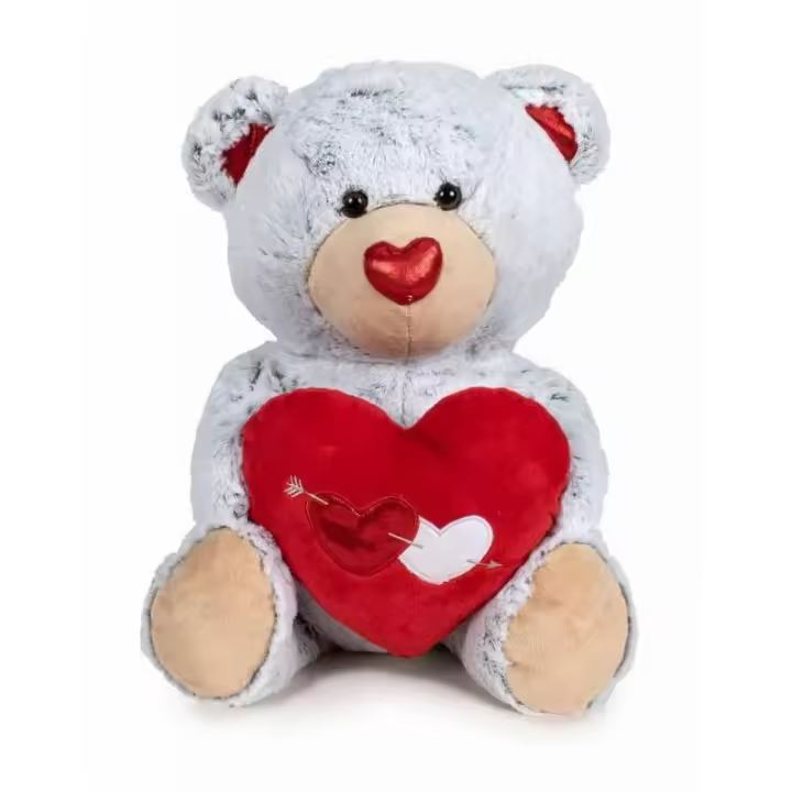 PELUCHE OSO 54CM I LOVE YOU BLANCO DE FAMOSA - 1