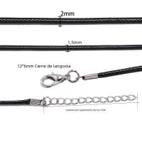 10Pcs/Lot Cordón De Cuero De 1.5/2mm Para Collares DIY Con Hebilla De Gato Para Colgantes Cadena De Cera Joyería Encuentros - details 2