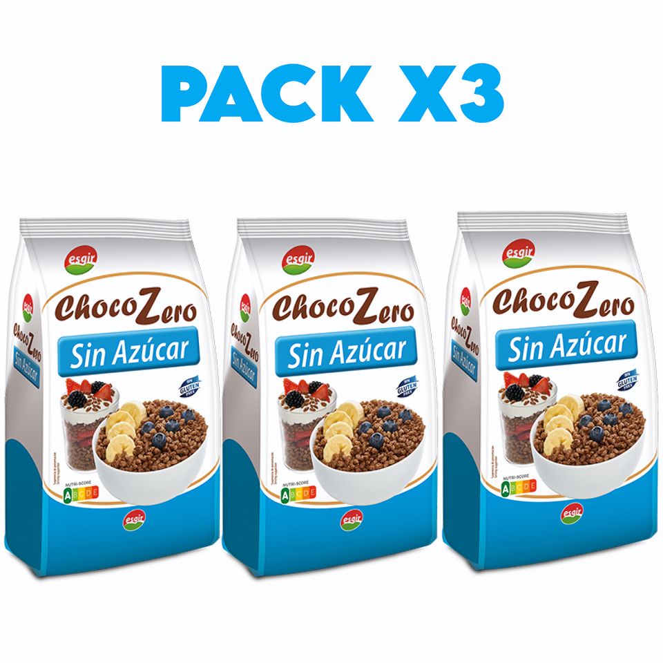 PACK X3 CEREALES CHOCO ZERO (3 X 300G) - Esgir